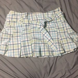 Plaid mini skirt